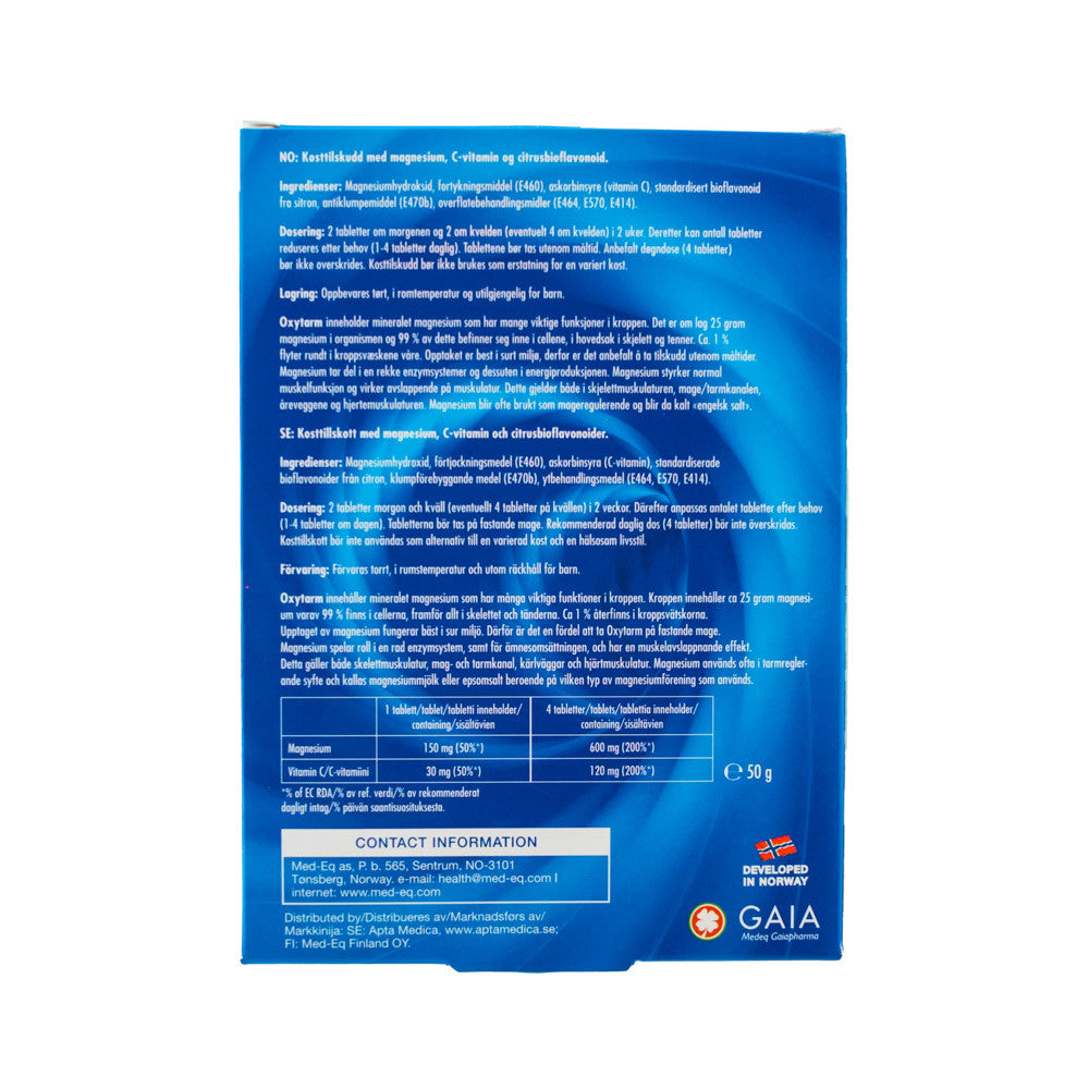Oxytarm 60 Tablets - Immitec
