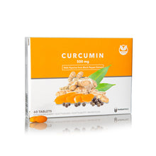 Load image into Gallery viewer, Curcumin 500mg With Piperine from Black Pepper Extract